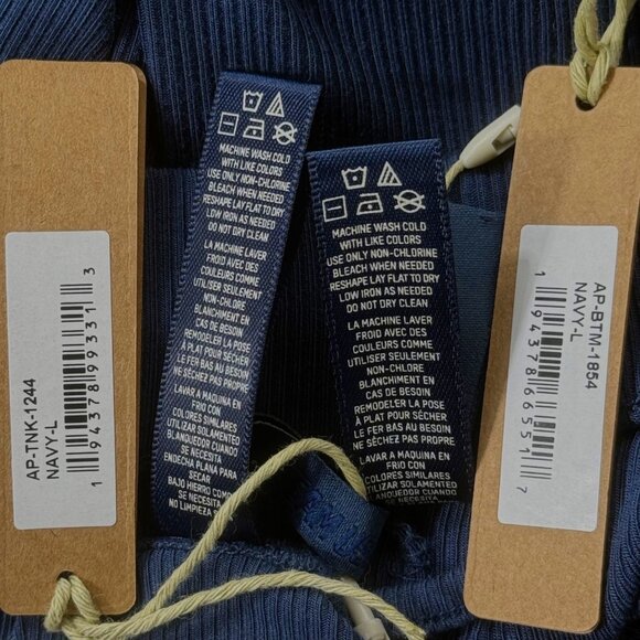 SKIMS Soft Lounge Tank Top + Pants Set Team USA Navy Large - Picture 15 of 16